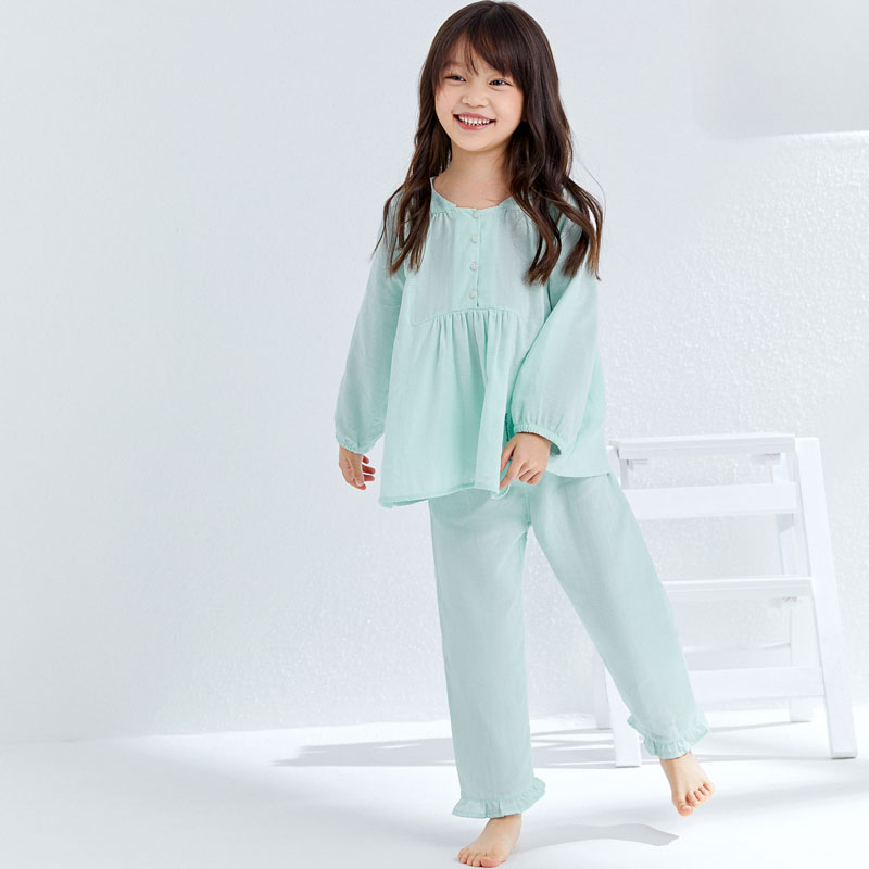 女童紗布家居套裝
